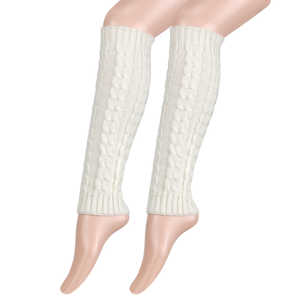 Knit Leg Warmers Warm Boot Socks for Women Cozy Leggings Knee High Thermal Socks